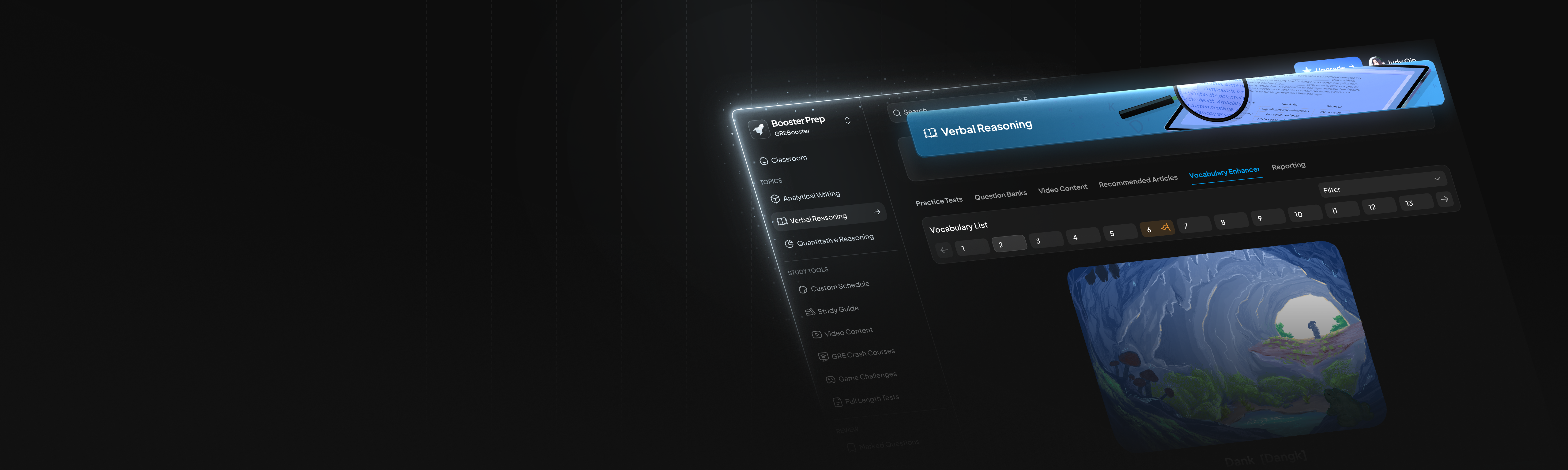 GRE classroom in browser tab